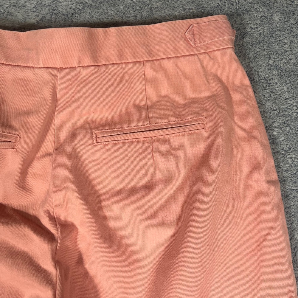 Vintage Banana Republic Premium Chinos Pink Wide Leg Cropped Cotton Pants Size 4 - Picture 11 of 15